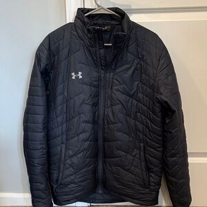 Under Armour Men's Quilted Charcoal Puffer Jacket. VGUC. Size M.